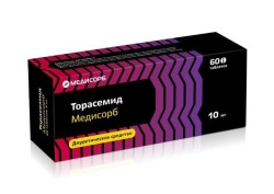 Торасемид Медисорб, таблетки 10 мг 60 шт