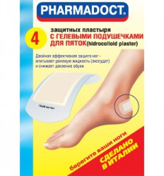 Пластырь, Pharmadoct (Фармадокт) 2 шт гидроколлоид с гелевыми подушечками для пяток