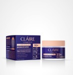 Крем для лица, Claire Cosmetic (Клеир Косметик) 50 мл Коллаген Актив про дневной 55+ с гиалуроновой кислотой эффект биоревитализации