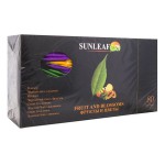 Чай, Sunleaf (Санлиф) 2 г 80 шт Фрукты и цветы зеленый и черный 4 вкуса по 20 пакетиков инд. фольгир. конверты в коробке