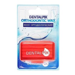 Воск ортодонтический, Dentalpik (Денталпик) для брекетов кап и пластинок клубничный