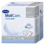 Подгузники для взрослых, Molicare (Моликар) р. XL 14 шт арт. 169948 премиум экстра софт воздухопроницаемые