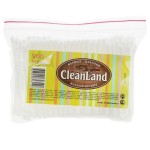 Ватные палочки, CleanLand (Клин Лэнд) 200 шт пакет полиэтиленовый