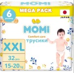 Подгузники-трусики, Momi (Моми) 15-20 кг р. XXL 32 шт Комфорт кэа