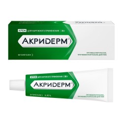 Акридерм, крем для наружного применения 0.05% 30 г 1 шт