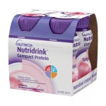 Смесь, Nutridrink (Нутридринк) 125 мл 4 шт компакт протеин клубника