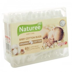 Ватные палочки, SPA Cotton (Спа коттон) 60 шт Нейчер с ограничителем