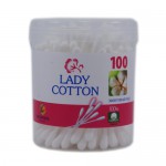 Ватные палочки, Lady Cotton (Леди Коттон) 100 шт банка