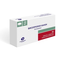 Бисопролол Канон, таблетки покрытые пленочной оболочкой 10 мг 30 шт