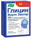 Глицин форте Эвалар, таблетки для рассасывания 300 мг / 0.6 г 60 шт Бонус + 20 таблеток в подарок