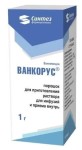 Ванкорус, порошок для приготовления раствора для инфузий и приема внутрь 1 г 50 шт флаконы