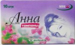 Тампоны, Анна 16 шт люкс мини