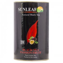 Чай черный, Sunleaf (Санлиф) 75 г 1 шт с маракуйей жестяная банка