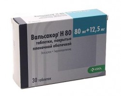 Вальсакор Н 80, таблетки покрытые пленочной оболочкой 80 мг+12.5 мг 30 шт