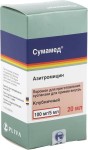 Сумамед, порошок для приготовления суспензии для приема внутрь 100 мг/5 мл 20.925 г 1 шт (на 20 мл суспензии) клубничный флакон полиэтиленовый 50 мл в комплекте с ложкой мерной и/или шприцем дозировочным