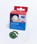 Лейкопластырь фиксирующий, Omnisilk (Омнисилк) р. 5смх5м 1 шт арт. 900554 из искусственного шелка гипоаллергенный картонная упаковка с еврохолдером