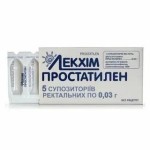 Простатилен, суппозитории ректальные 0.03 г 5 шт