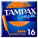 Тампоны, Tampax (Тампакс) 16 шт компак супер плюс с аппликатором +Бонус стик